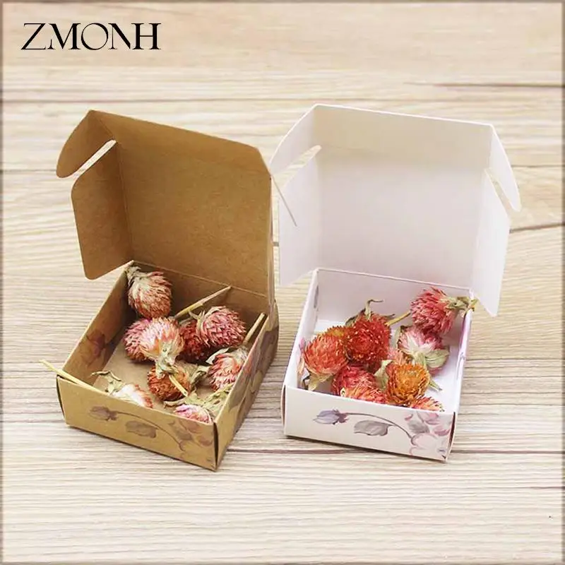 

10 шт. «сделай сам», спасибо, подарки, упаковка, винтажный крафт-цветок, Подарочная коробка, упаковка для вечеринки, картон