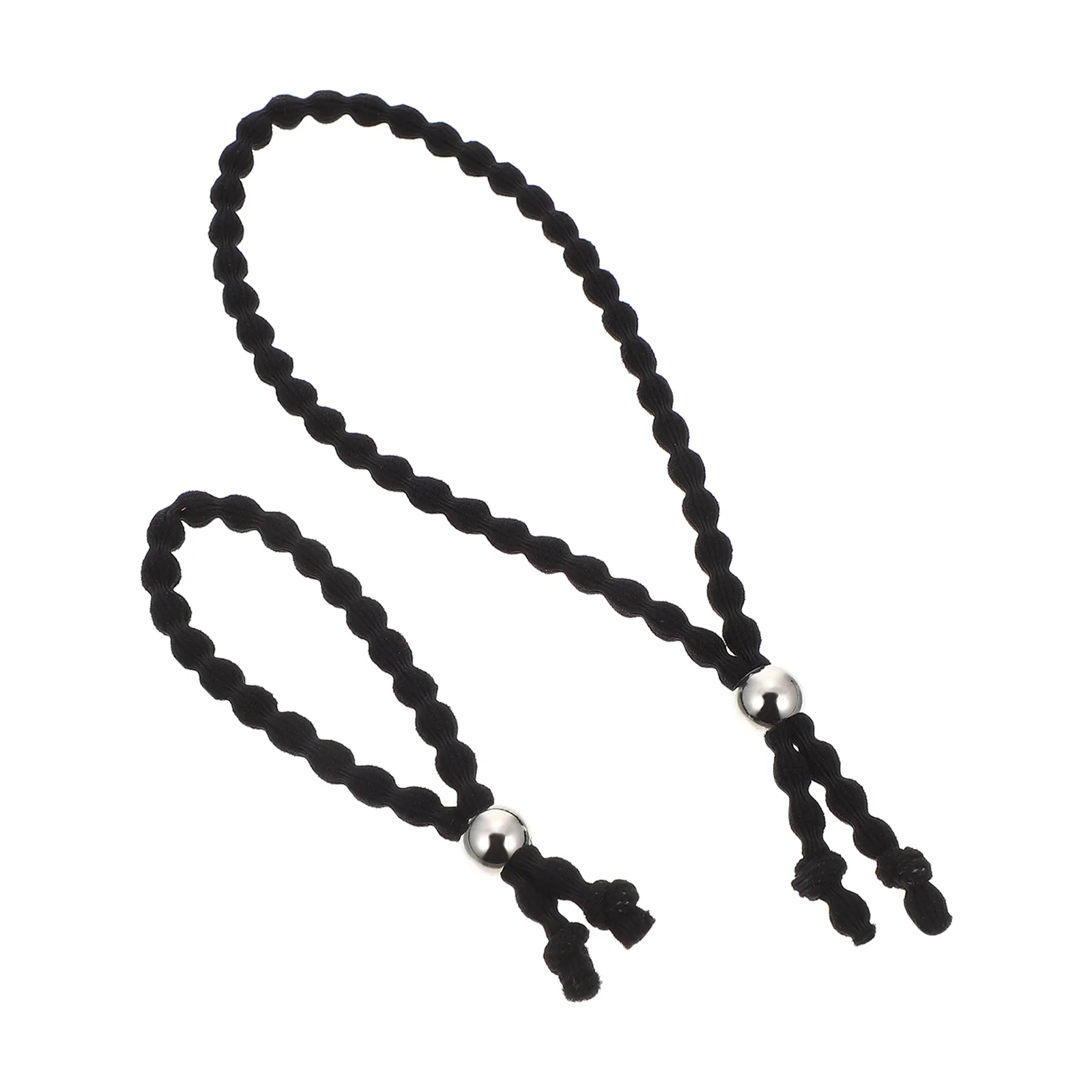 

2 Pcs Adjustable Hair Tie Kids Ties Toddler Short Women's Accessory Cloth Scrunchy Miss Curly Ponytail