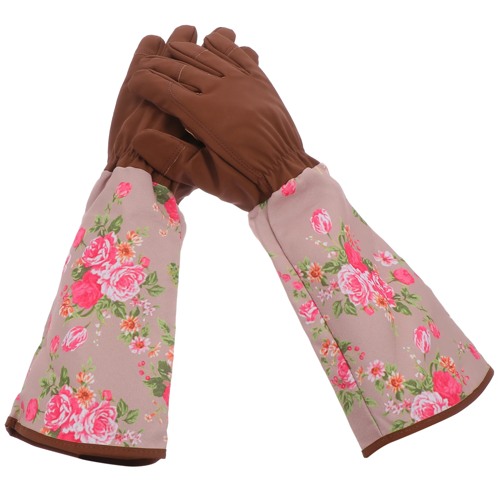 

1 Pair of Garden Long Sleeves Printing Anti-skid Protective