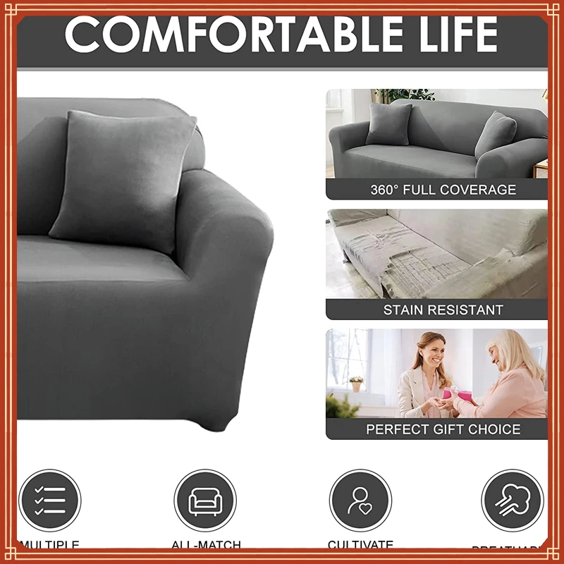 

New in corner sofa covers couch slipcovers elastica material sofa skin protector for pets chaselong cover L shape sofa armchair