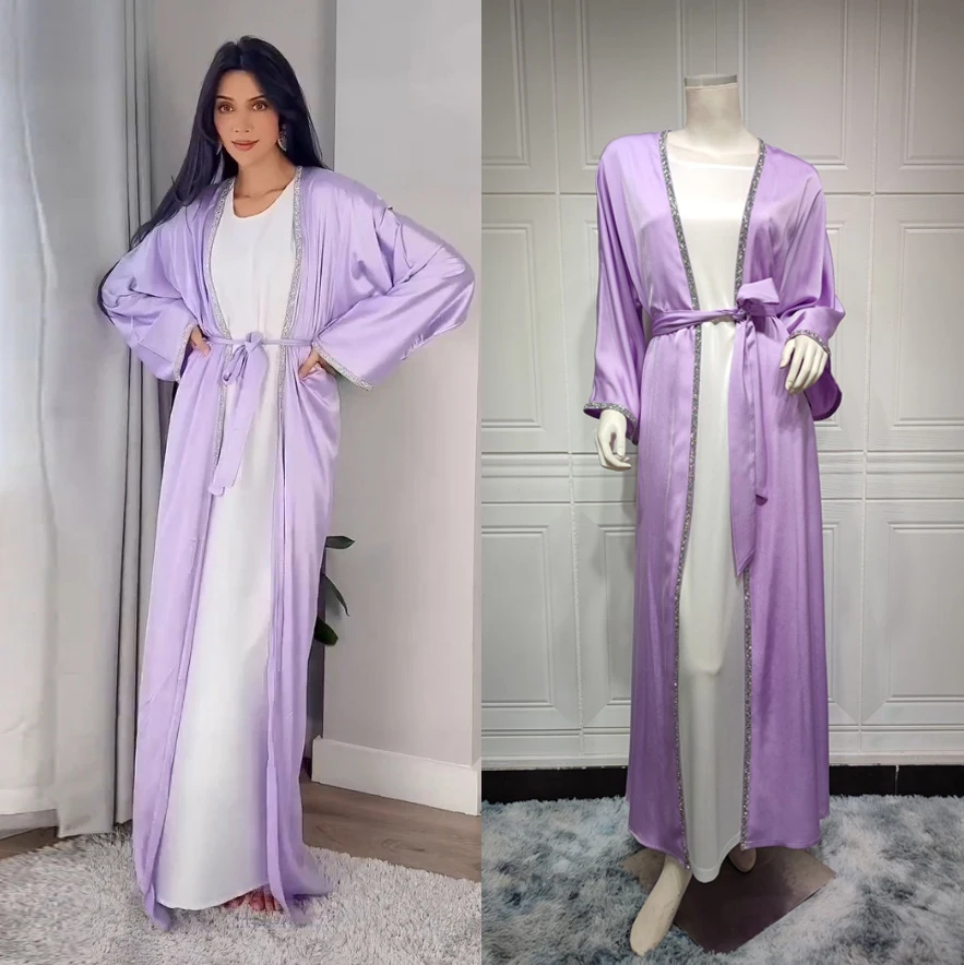 

Ramadan Eid Mubarak Islamic Clothing Jalabiya for Women Robe Musulmane Femme Kimono Abaya Turkey Arabic Muslim Modest Long Dress