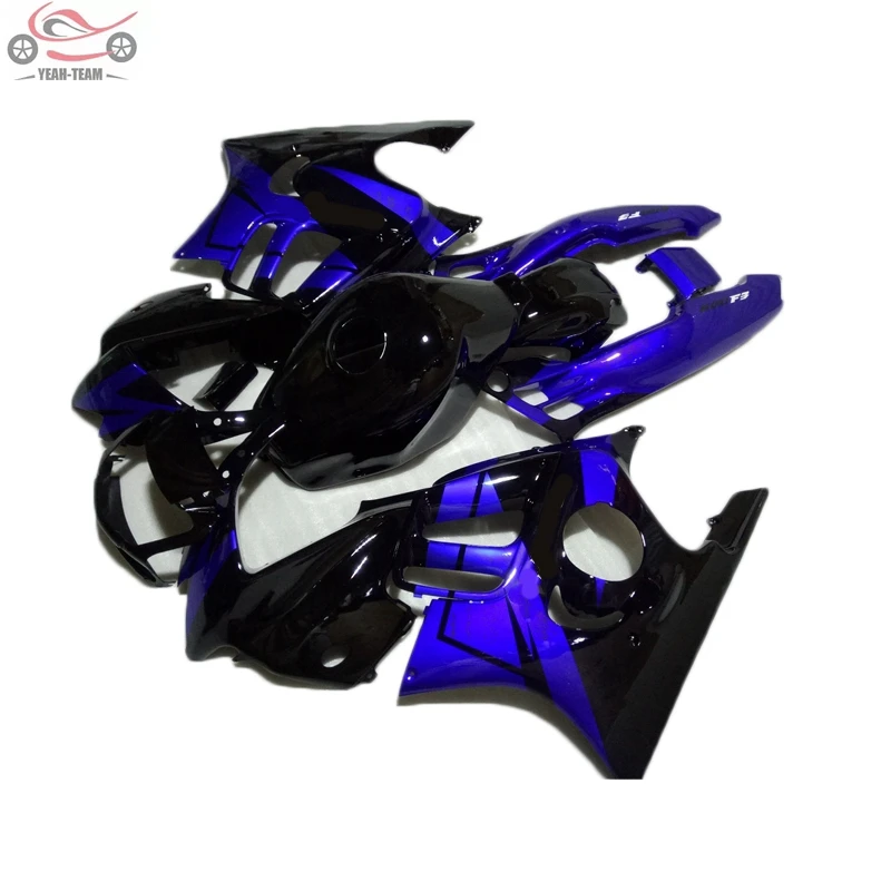 

Free Custom Fairing Kit For HONDA CBR600 F3 1995-1996 Full body fairings cbr 600 f3 95 96 Blue Black Motorcycle Bodywork XV08