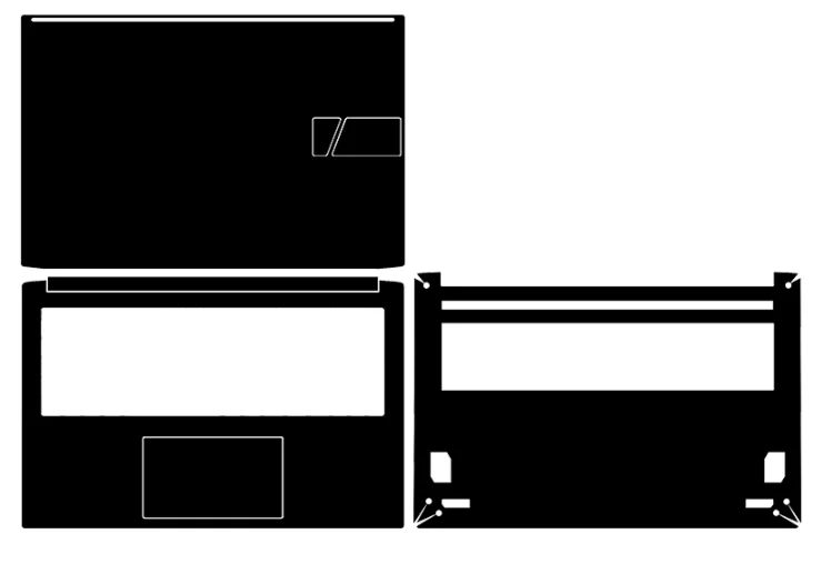 

Индивидуальный стиль, 1x верхняя часть + 1 Подставка для пальцев + 1X нижняя часть кожи, наклейки, зеркальная Обложка для 2021 ASUS Vivobook Pro 15 OLED K3500 M3500