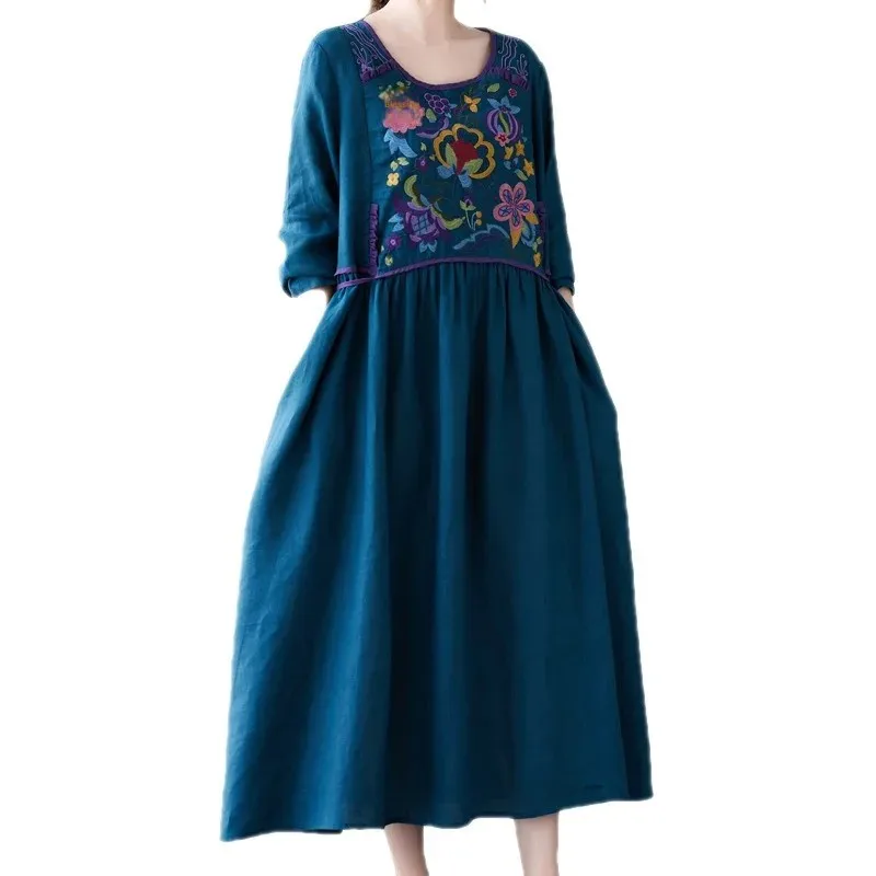 Осень/зима 2023 модная реалистичная женская одежда больших размеров в этническом