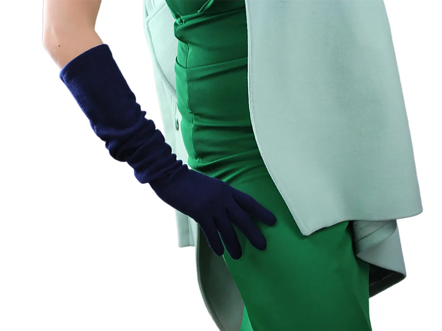 Женские зимние перчатки DooWay из шерсти и кашемира с длинными рукавами теплыми