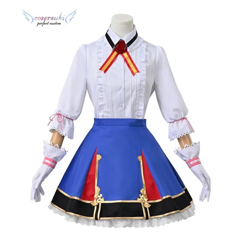 Фото CyUma Musume Pretty Derby Meisho Doto Косплей для Хэллоуина, Рождества, карнавала, новогодней вечеринки, костюм №4