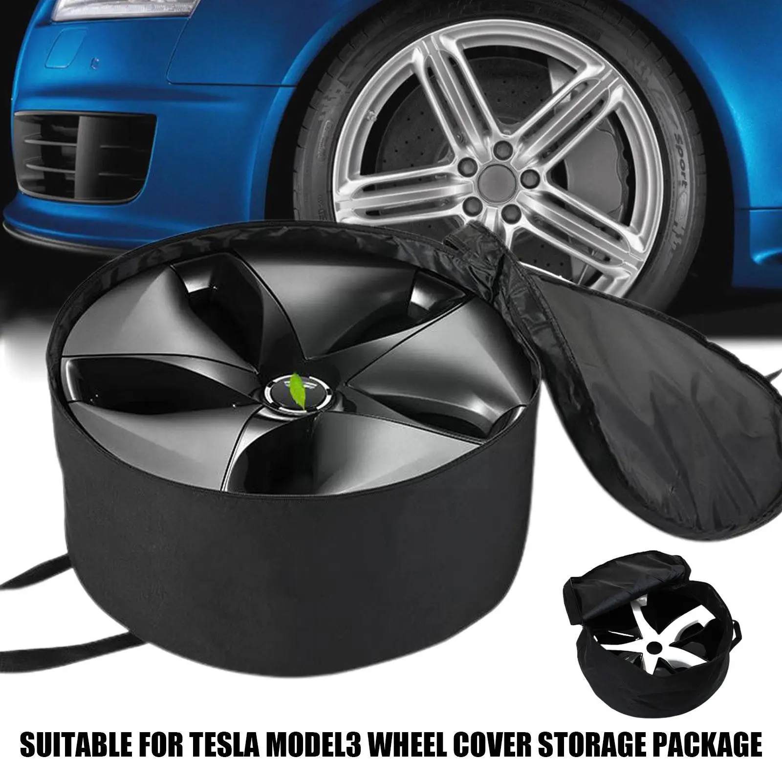 

2022 Wheel Cover Storage Bag for Tesla Model 3 Y heel Hub Portable Carrying Organizer Bag Car Hubcap Auto Accessories O4C5