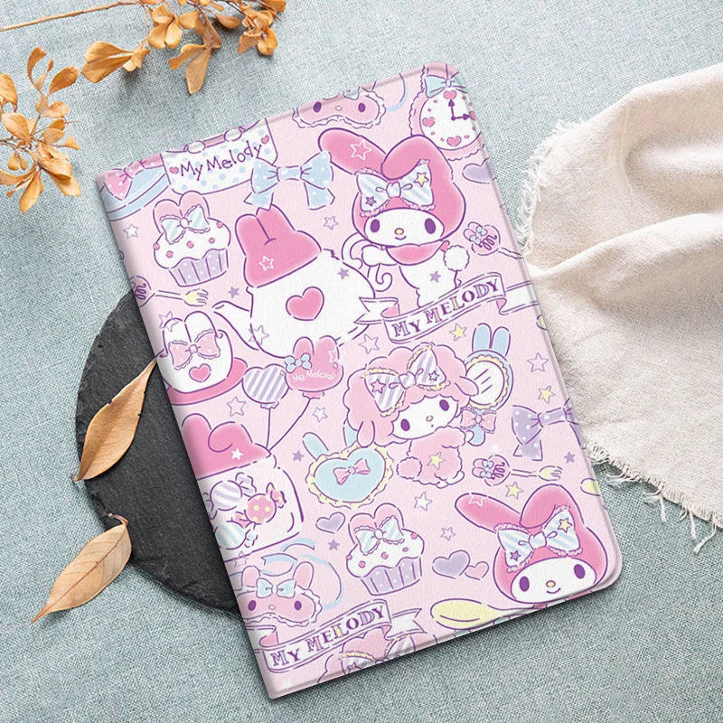 Sanrio Melody симпатичный мультяшный iPad Air 2021 Чехол Air 4 силиконовый защитный чехол для iPad Pro Mini 4 10,2 дюймов противоударный мягкий чехол