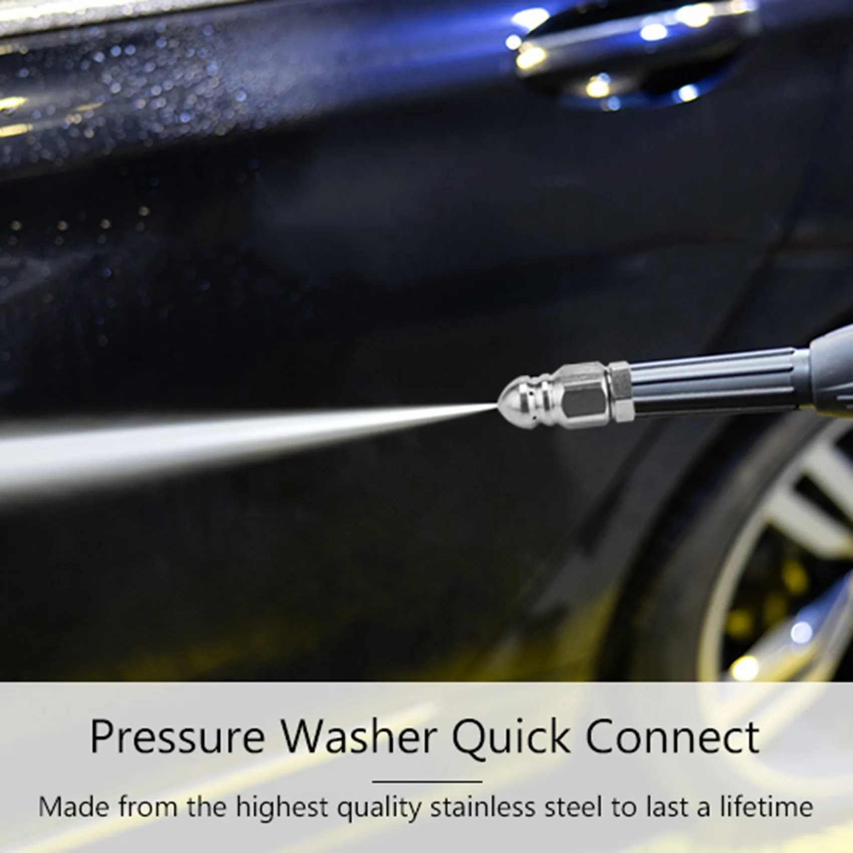 Насадка для канализационной форсунки мойки высокого давления с быстроразъемным