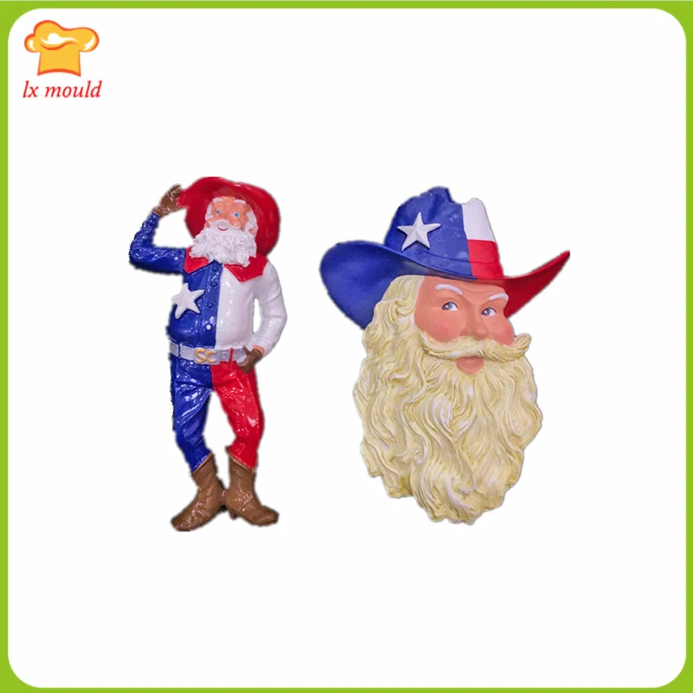 

Форма для выпечки в виде Санты