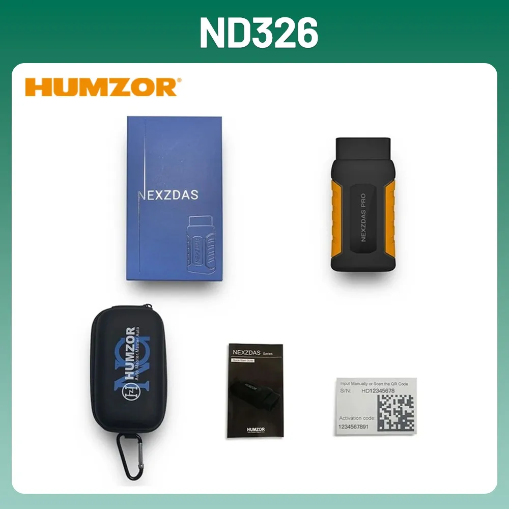 

Humzor ND326 OBD2 Diagnostic Scan Tool Full System Car Check Engine Code Reader for IOS & Android OBDII Auto Scanner
