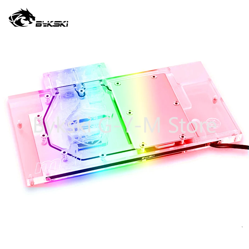 

Водяной блок BYKSKI с полным покрытием для GALAX 1070TI KFA2 GTX1060/1070/1070Ti/1080 EX OC GAMER, VGA-карта, медная строчка 5 В/12 В
