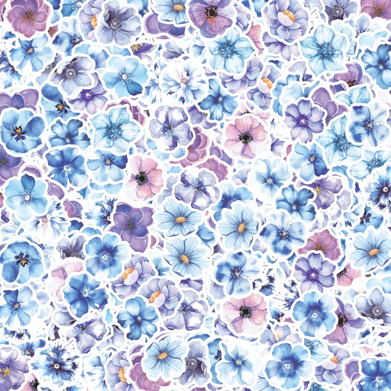 46 шт. декоративные ПВХ наклейки в виде лепестков мечты