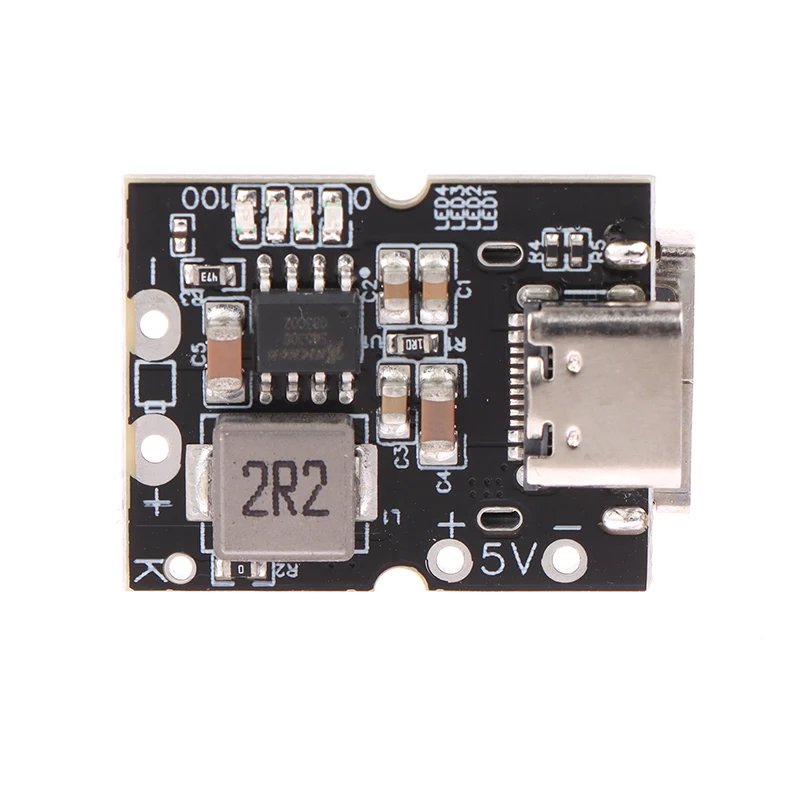 Фото USB Type-C 5В 2А Модуль повышающего преобразователя напряжения (Boost Converter) с LED-дисплеем для DIY зарядных устройств и аксессуаров для мобильных повербанков №4