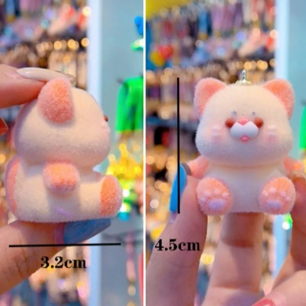 Наручная веревка флокированный сиамский кот брелок для ключей ворсовое покрытие