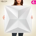 4 шт. 50 см декоративная 3D настенная панель волна Алмазный дизайн не самоклеящаяся пластиковая плитка 3D Настенная Наклейка гостиная ванная настенная бумага