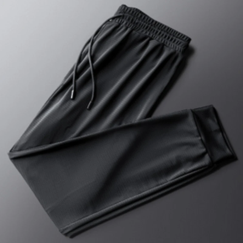 Men Pant Ice Silk Fitness Running 