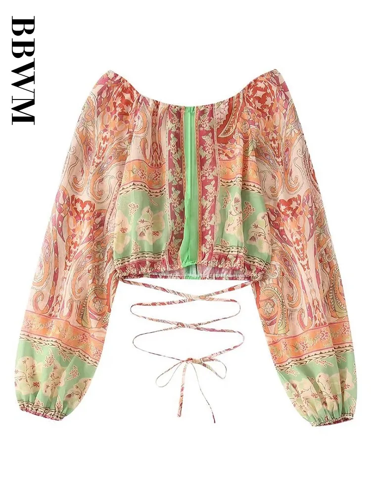 Женская винтажная юбка с круглым вырезом длинная без рукавов принтом высокой