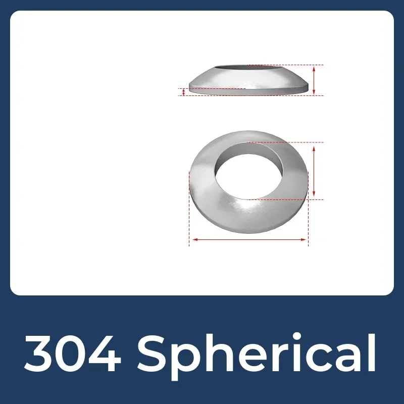 

Сферические конические шайбы GB849/GB850 M6~M48