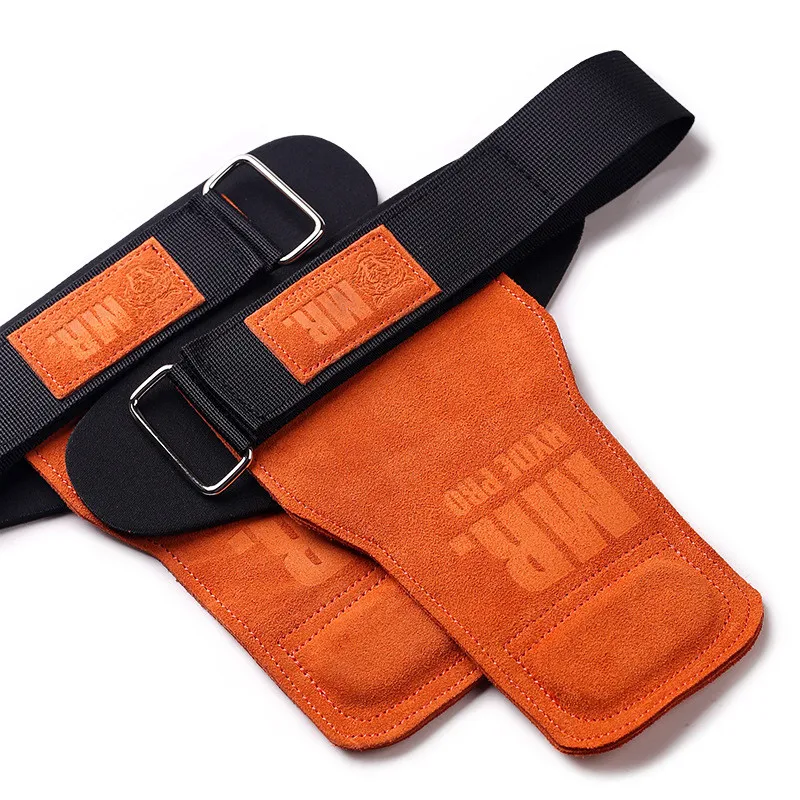 

Cowhide WeightLifting Glove Training Crossfit Fitness Bodybuilding Workout Palm Protector Horizontal Bar Gloves Wrist protection