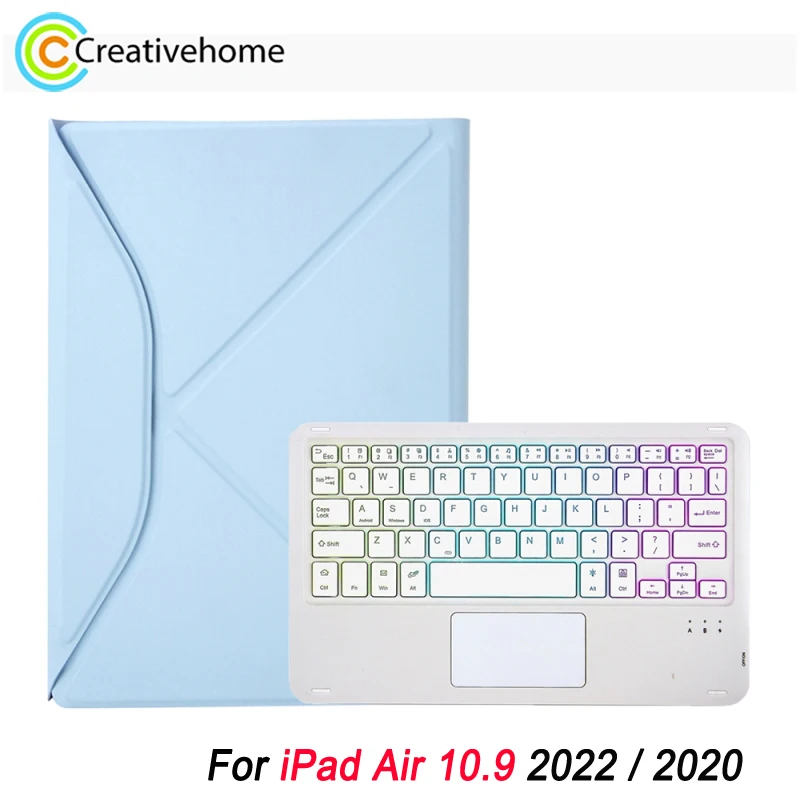 

Женский защитный чехол для планшета с отделением для ручки, Женская клавиатура для iPad Air 2020 10,9/iPad Air 2022 10,9