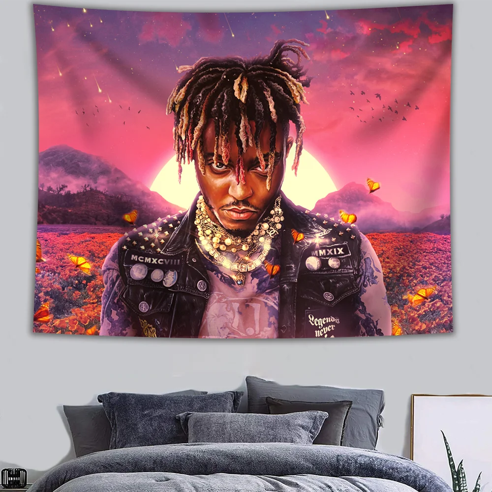 

Пляжное полотенце в стиле хип-хоп для мужчин, гобелен из ткани для стола, эстетическое одеяло для декора комнаты, спальни, общежития, покрыва...