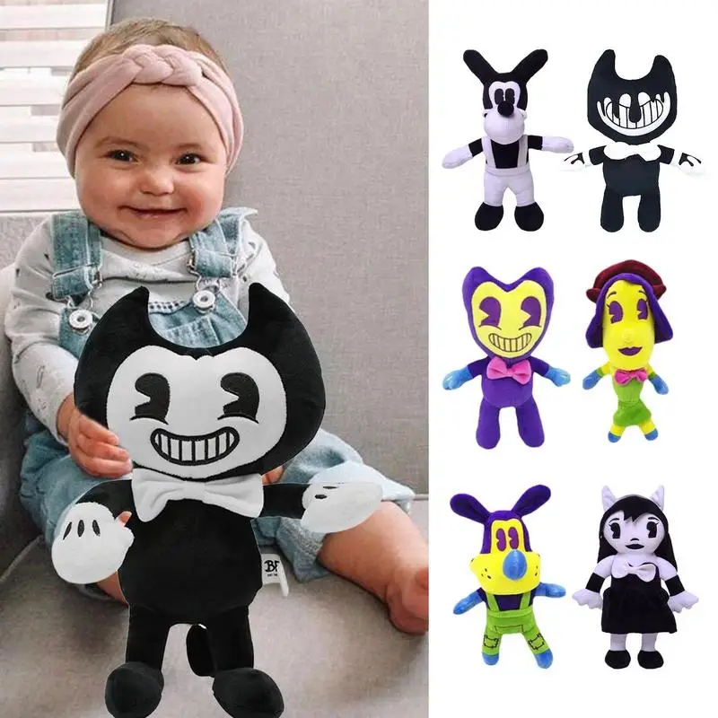 

Bandy And The Ink Machine Plush Toy Thriller Game Bandy Horror Dolls Children Birthday Gifts Baby Boys Girls Popular Toys 2023