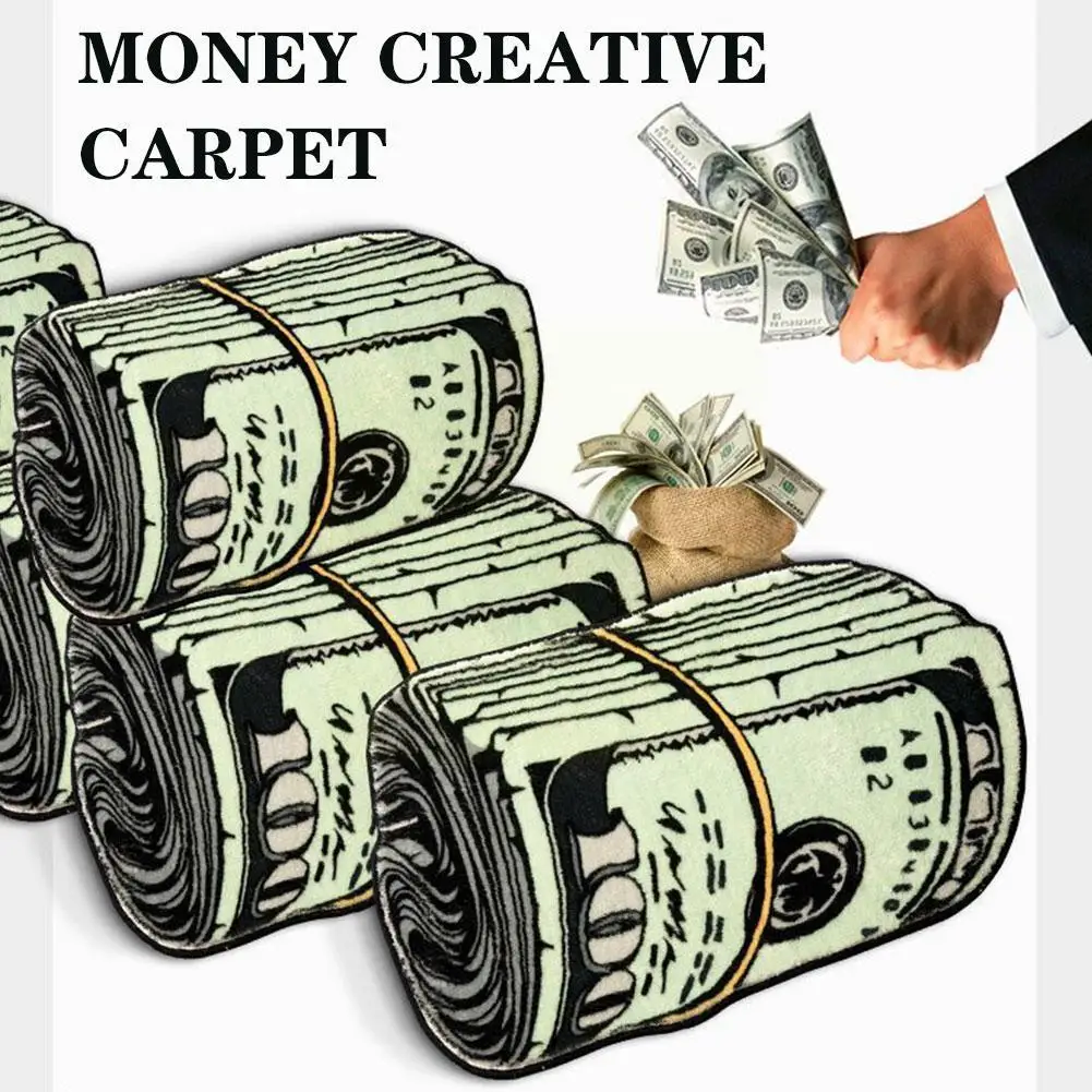 Креативный долларовый ковер уютные мягкие коврики для спальни прикроватный