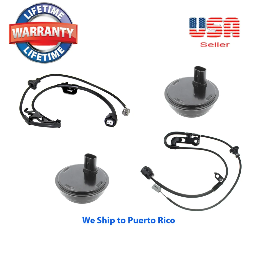 

2 ABS Wheel Speed Sensor &Wire Harness Connector Rear R & L Fit Toyota Lexus FWD