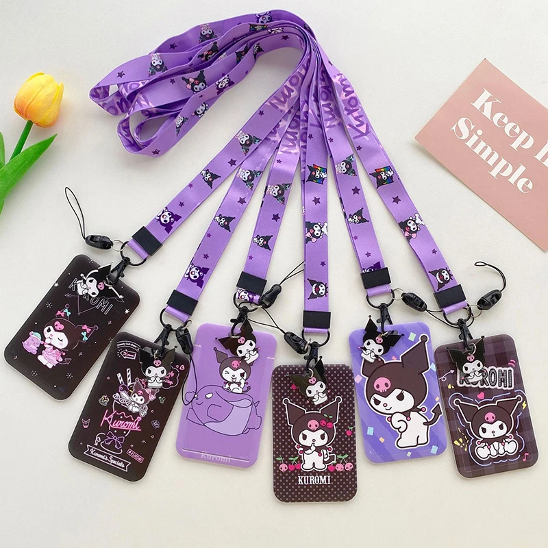 Коллекция 2024 года чехол для карты Sanrio модель Kuromi Id милый мультяшный значок фото