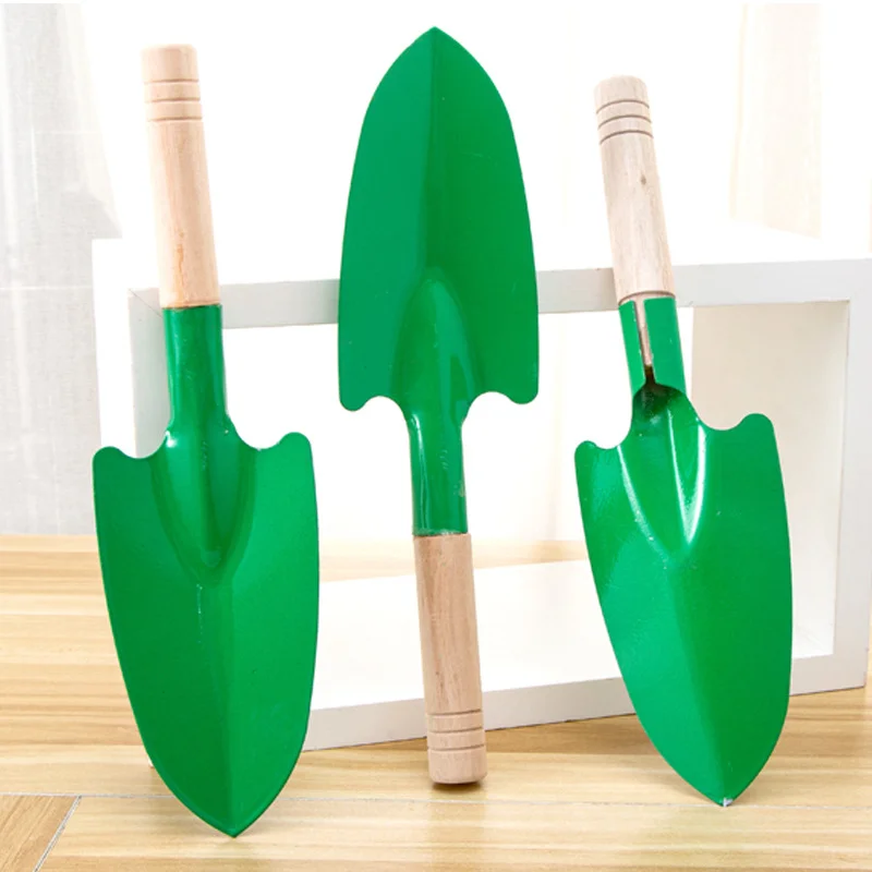 

Wooden Handle Reinforced Gardening Shovel Loose Soil Planting Easy Use