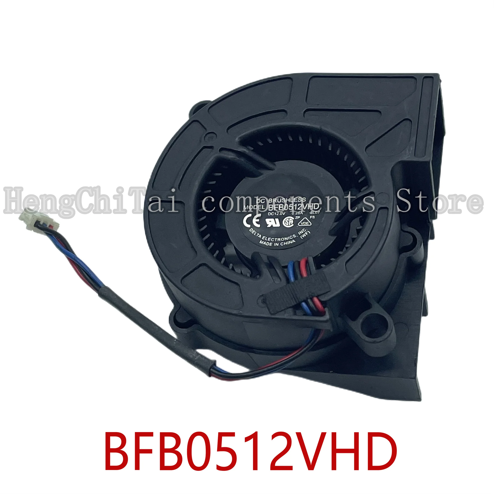 Оригинальный 100% рабочий BFB0512VHD 8G75 DC 12V 0.28A 3-контактный 3-проводной вентилятор для проектора