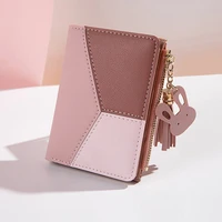 2022 new credential holder fashion womens wallet pu leather women purses card holder foldable portable ladies coin purses