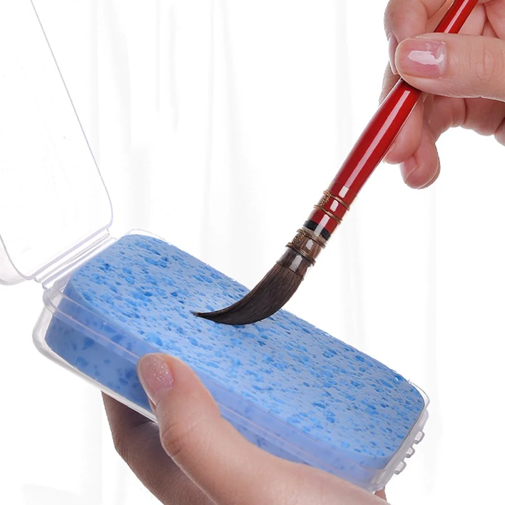 

1PC Watercolor Sponge Box Moisturizing Special Gouache Sponge Painting Wiping Art Painting Supplies