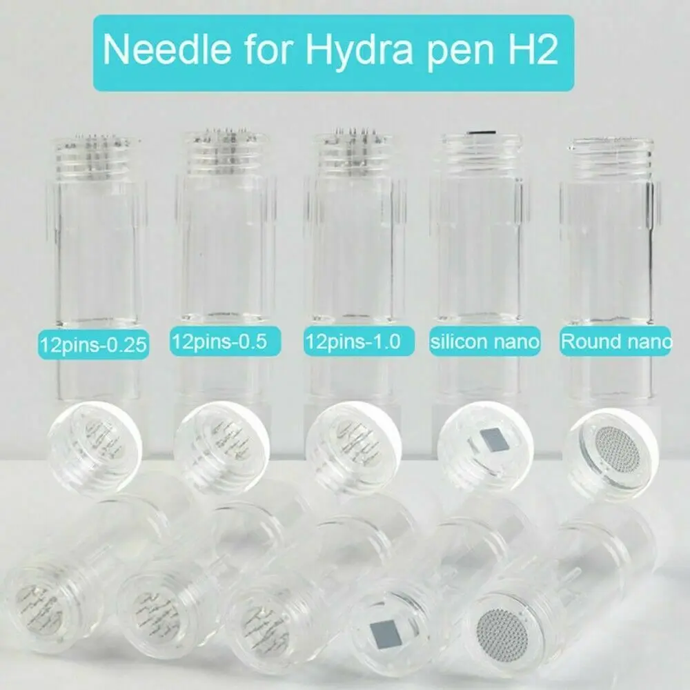 

10pcs H2 Hydra Pen Needle Cartridges 12Pin Nano-HR Nano-HS Needle For Original Hydrapen Microneedle Removal Wrinkle Skin Care