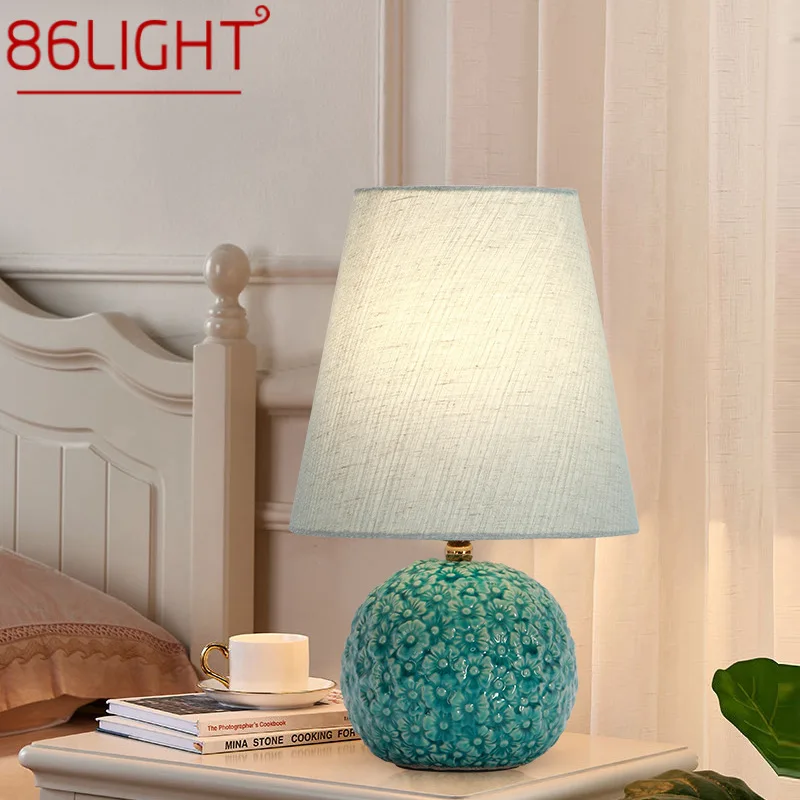 

86LIGHT Contemporary Table Lamp LED Creative Ceramics Dimmer Desk Light For Home Living Room Bedroom Bedside Decor