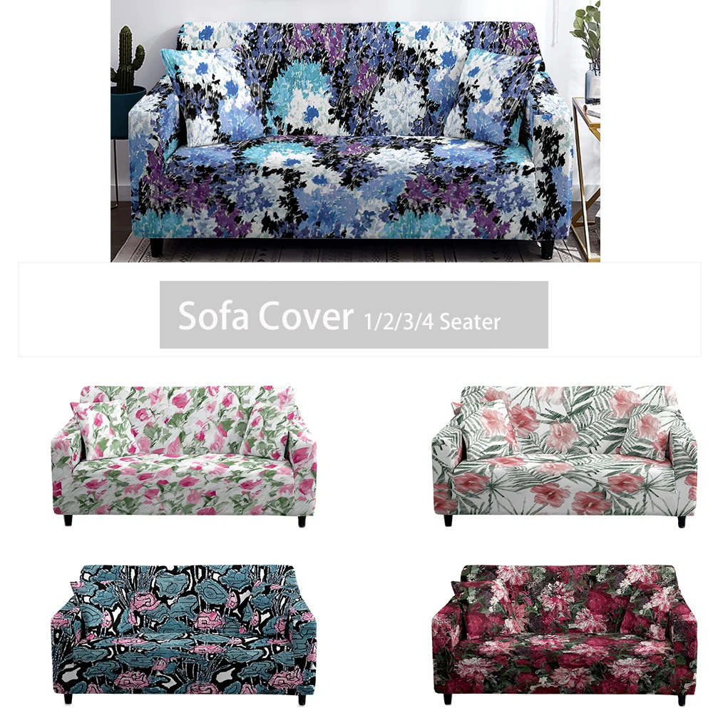 

Flower Sofa Cover Modern Combination Corner Sofa Cover Chair Protective Cover Living Room Flower Sofa Cover