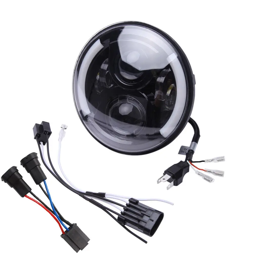 1 шт. мотоциклетная 7-дюймовая светодиодная фара для Harley Electra Glide Ultra Limited Classic Street Road