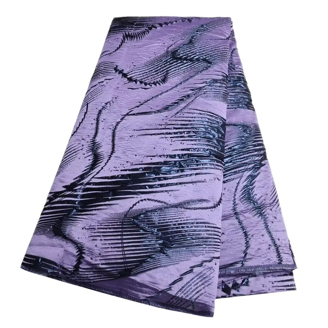 

purple fabric african Jacquard embroidered tulle voile lace switzerlan materials organza beaded wedding dresses for woman