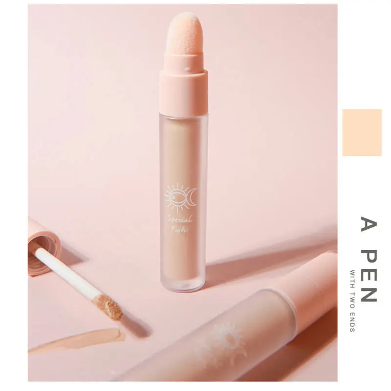 

High Covering Skin-friendly Concealer Lasting Brighten Invisible Pores Dark Circles Waterproof Face Eye Makeup Foundation TSLM2
