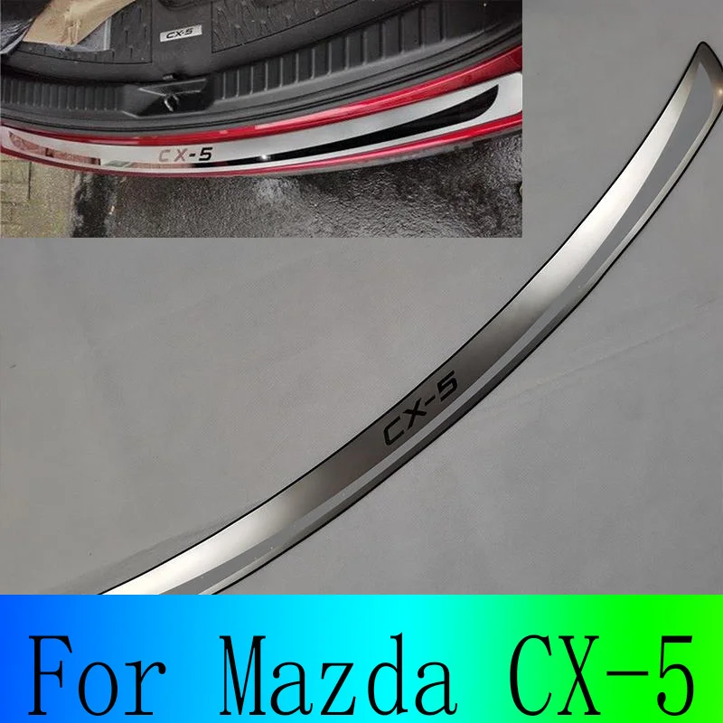 

For Mazda CX-5 2013-2016 Car Door Pads Trunk Trim Bumper Protector Guard Automotive Accessories 304 Stainless Steel Chrome Trim