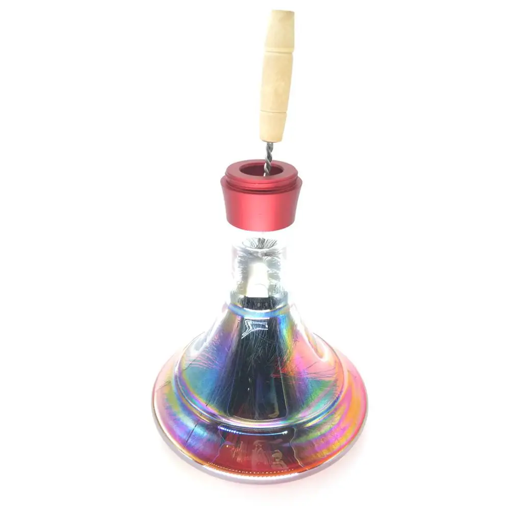 

Portable Hookah Base Cleaning Brush with Wooden Handle Metal Glass Bottle Cleaning Tools Narguile Chicha Sheesha Accessories