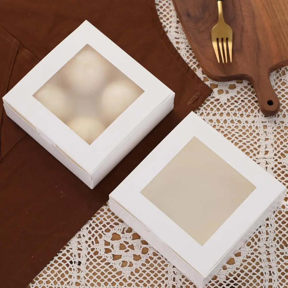 

3pcs Mulit Size Window Box Jewelry Packing Box White Big Gift Package Box Wedding Candy Favors Decoration Box Party Suppiles