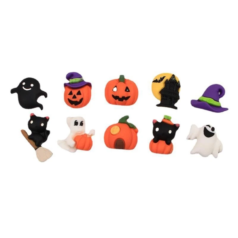 

30Pieces Cartoon Pushpins Map Pin Halloween Decoraive Thumbtack for DIY Photo Wall Cork Board Halloween Party Decoration