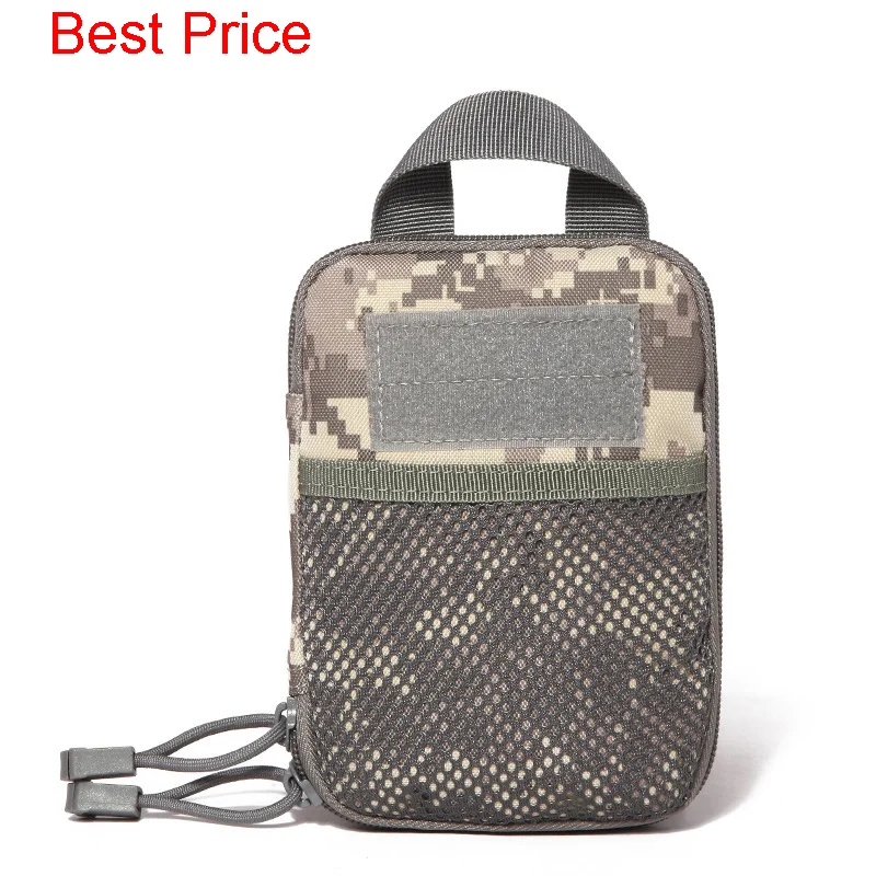 

10Pcs Camouflage Tactics Waist Bag Hanging Bag Outdoor Sports Belt Wearing Belt Zero Wallet Mobile Phone Bag