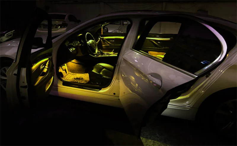 Автомобильный комнатный светильник для двери BMW 5 серии F10 F11 F18 2010-2018 9 цветов