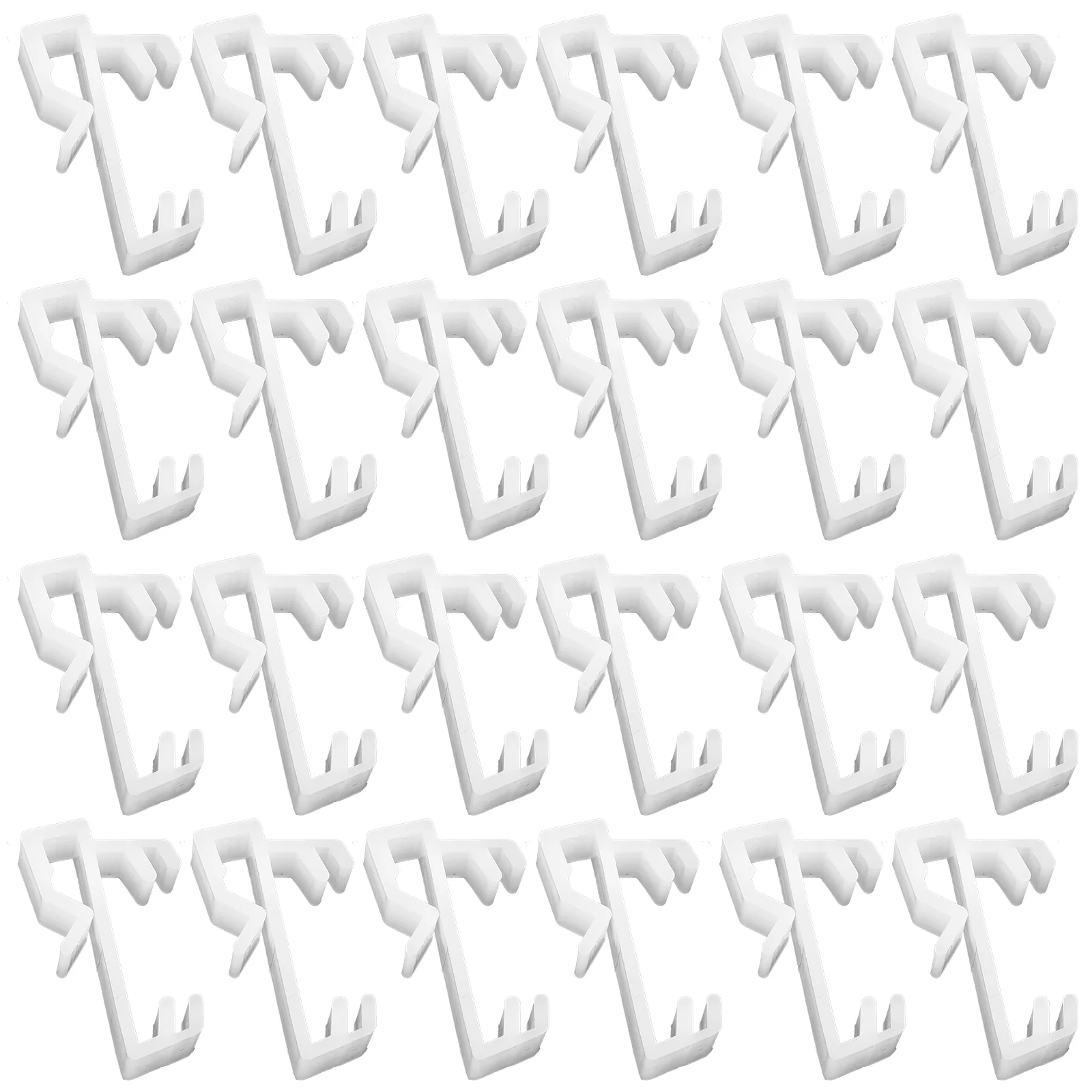 

24 Pcs Valance Clamps Plastic Clips Curtains Venetian Blind Replacement Pp Blinds Office Window