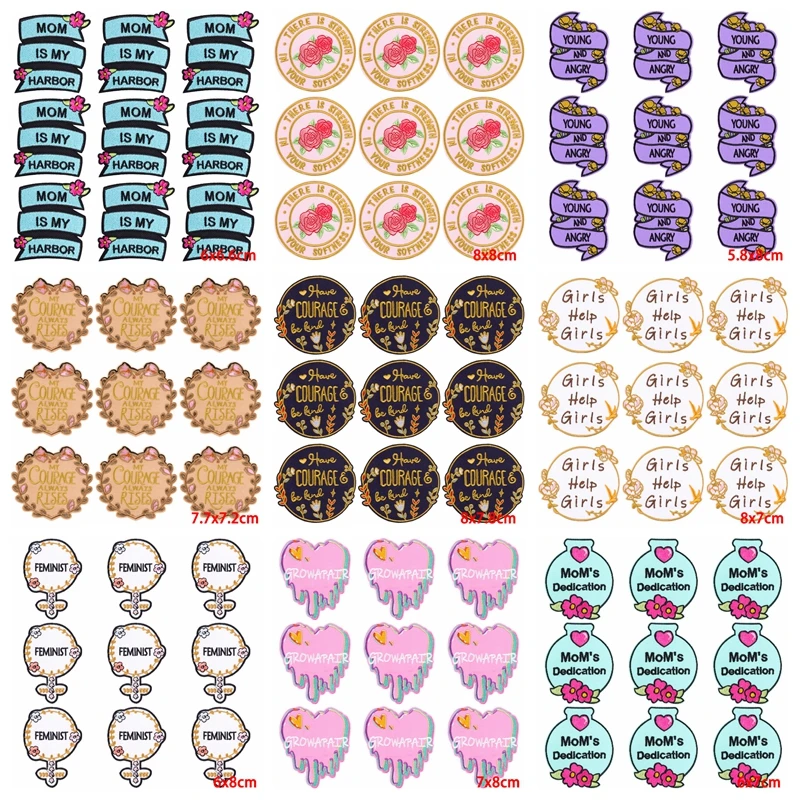 10 шт./партия термоклейкие нашивки на одежду