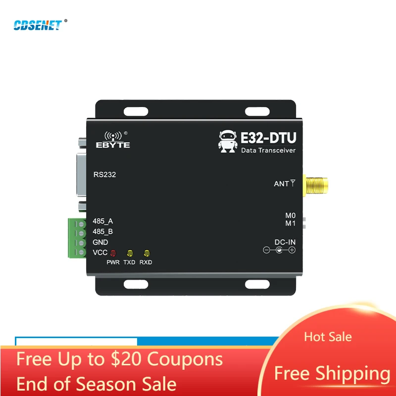 Передатчик и приемник LoRa SX1276 RS485 RS232, 915 МГц, 868 МГц, 1 шт.