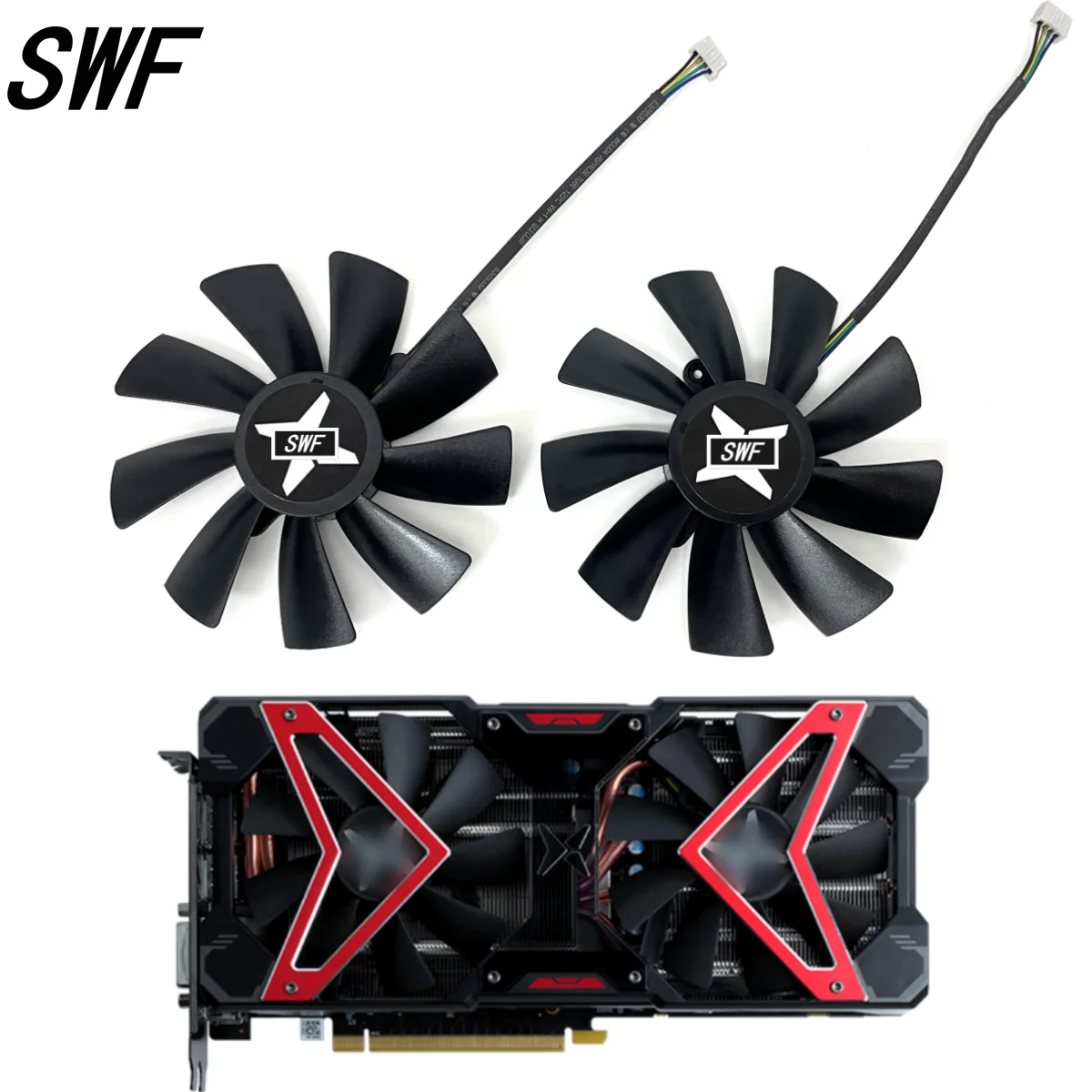 

New 100MM 4PIN Cooling Fan GAA8S2U 0.46A 12V RX590 GPU FAN For DATALAND RX 580 RX 590 GME 8G Graphics Card Cooler Fan